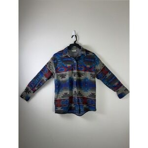 Vintage Cabelas Women's Aztec Chamois Southwestern Long Sleeve Fannel Size S